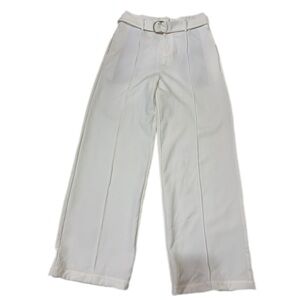 Elegant White Wide-Leg Pants